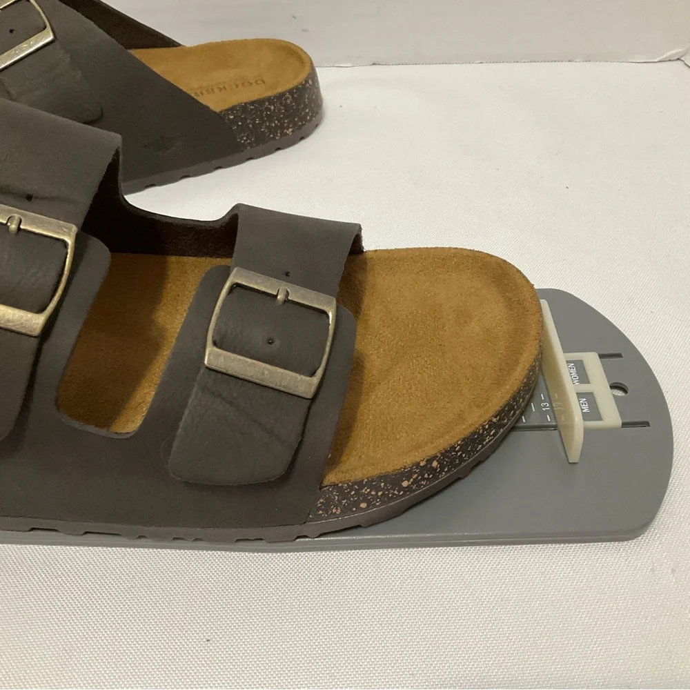 Dockers Brown‎ Two-Strap Sandals with Adjustable slip on leather upper Size 13